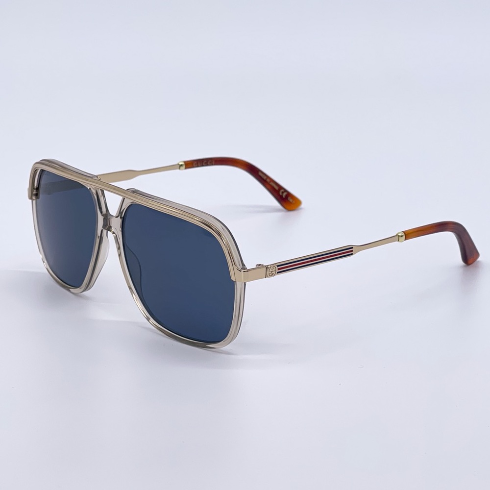 NEW GUCCI GG0200S 004 AVIATOR SUNGLASSES GUCCI - Picture 6 of 14